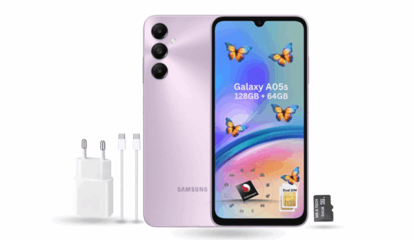 Samsung Galaxy A05s 128GB LTE Dual Sim + 64GB Micro Sd card-Light Violet