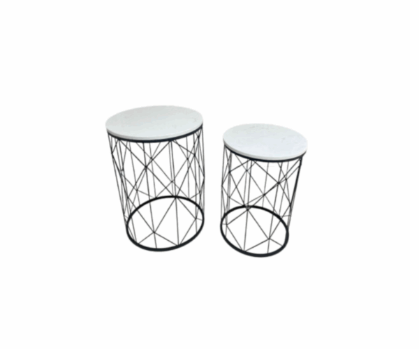 TABLE SET BLACK 2PC