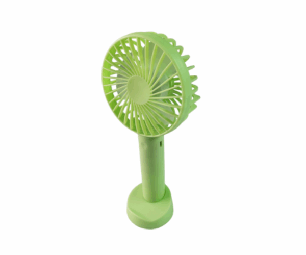 Mini Rechargeable Handheld Fan with Stand - Image 2