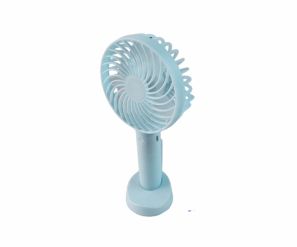 Mini Rechargeable Handheld Fan with Stand - Image 3