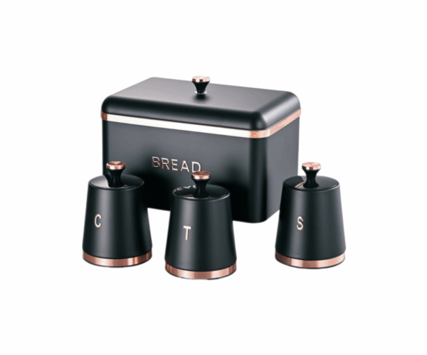 4pcs Bread Bin with Canisters