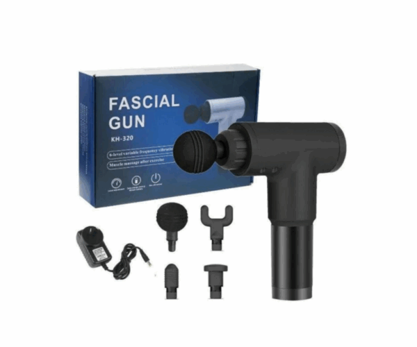 4 Heads Fascial Gun Multi-Function Muscle Massager