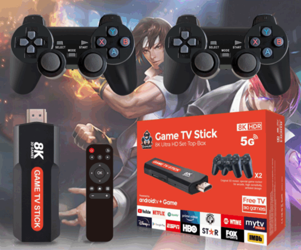 HD TV Stick Game Console + 2 x Wireless Controllers - Image 2